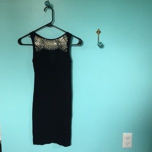 Black sequined dress